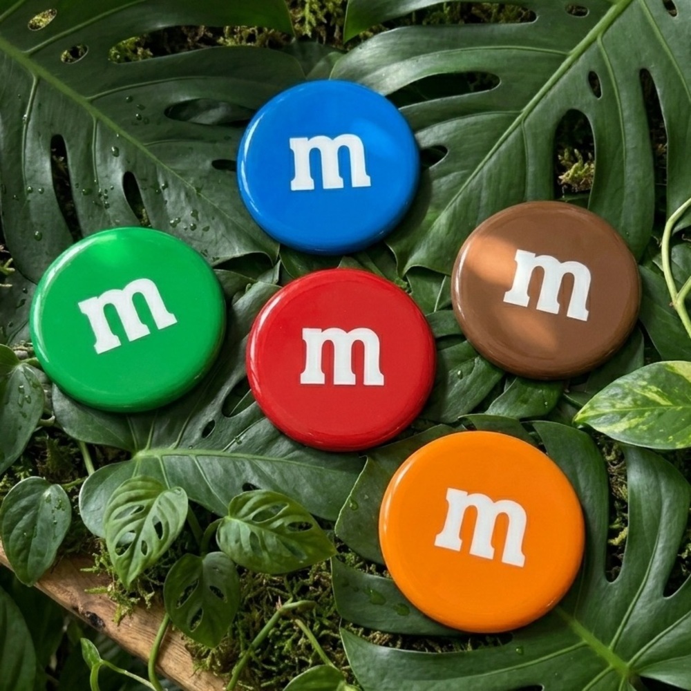 NWT M&M Inspired Coaster Set - Handmade - Set of 5
